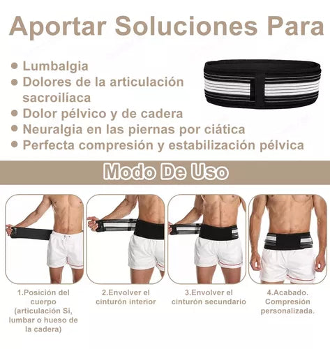 Cinturón Lumbar Anti-Dolor® + Masajeador Gratis + Ebook📘 Gratis