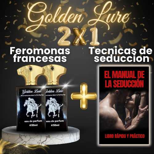 Golden Lure™ Perfume con Feromonas (2X1) + E-book "Técnicas de seducción"