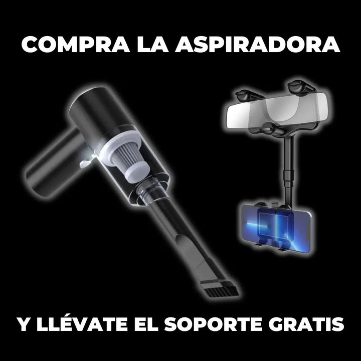 Mini Aspiradora Portatil® + Soporte Giratorio Gratis