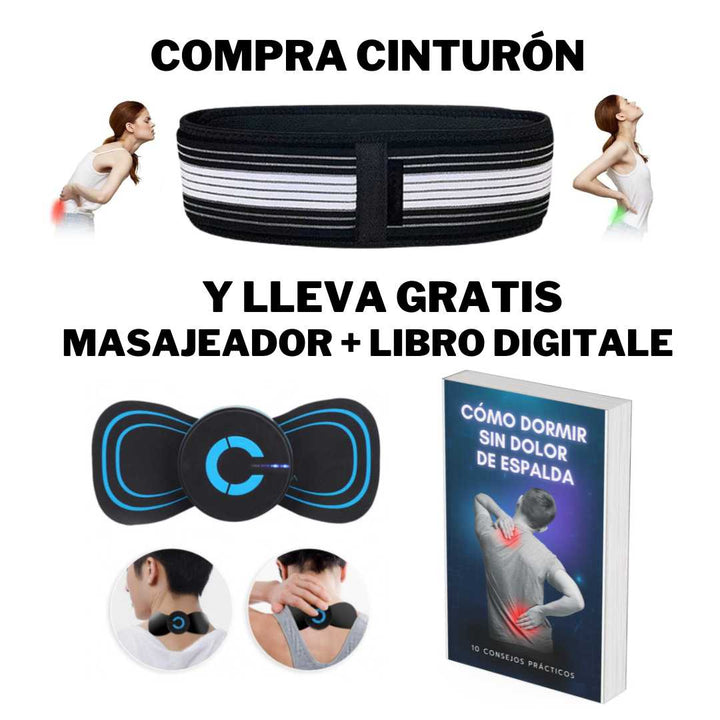 Cinturón Lumbar Anti-Dolor® + Masajeador Gratis + Ebook📘 Gratis