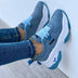 Tenis Puma Suela Alta Azul Dama